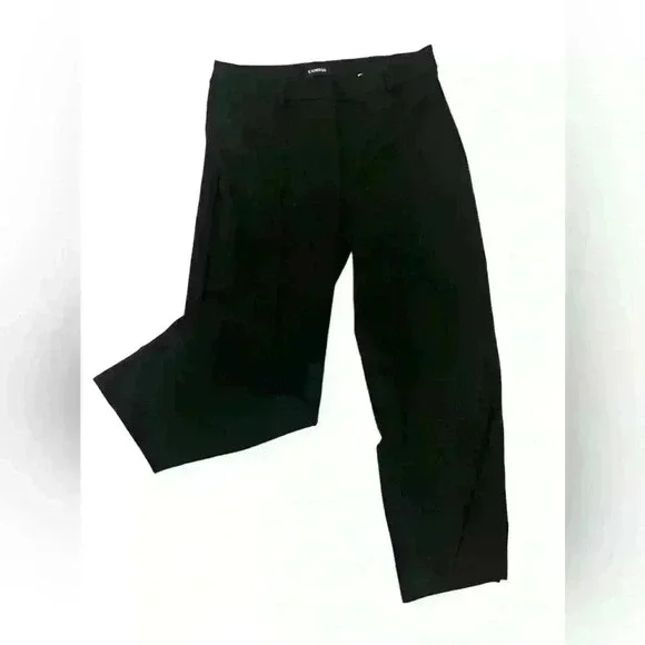 EXPRESS CROPPED STRAIGHT HIGH RISE PANTS - Picture 1 of 1